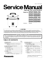 Panasonic SR-W18GSARA Service Manual preview