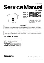 Panasonic SR-W22GSWUA Service Manual предпросмотр