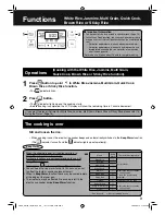 Предварительный просмотр 9 страницы Panasonic SR-ZX185 Operating Instructions Manual