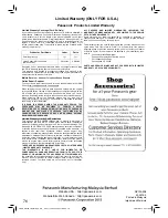 Preview for 76 page of Panasonic SR-ZX185 Operating Instructions Manual