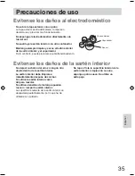 Предварительный просмотр 35 страницы Panasonic SR2363Z - RICE COOKER LID 20CUP Operating Instructions Manual