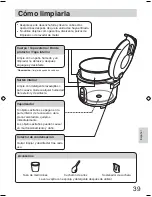 Предварительный просмотр 39 страницы Panasonic SR2363Z - RICE COOKER LID 20CUP Operating Instructions Manual