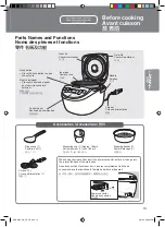 Preview for 13 page of Panasonic SRDE102 - RICE COOKER - MULTI LANGUAGE Operating Instructions Manual