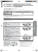 Предварительный просмотр 21 страницы Panasonic SRDE102 - RICE COOKER - MULTI LANGUAGE Operating Instructions Manual