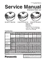 Preview for 1 page of Panasonic SRDE102 - RICE COOKER - MULTI LANGUAGE Service Manual