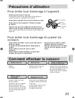 Предварительный просмотр 23 страницы Panasonic SRGA721 - RICE COOKER - MULTI LANGUAGE Operating Instructions Manual