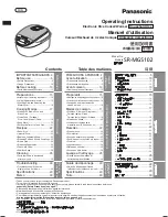 Предварительный просмотр 1 страницы Panasonic SRMGS102 - SPS RICE COOKER/WARM Operating Instructions Manual