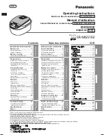 Panasonic SRMGS102 - SPS RICE COOKER/WARM Operating Instructions Manual предпросмотр