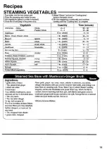 Предварительный просмотр 19 страницы Panasonic SRMM10NS - SPS RICE COOKER/WARM Operating Instructions Manual