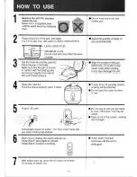 Предварительный просмотр 5 страницы Panasonic SRSH10RN - RICE COOKER/WARM Operating Instructions Manual