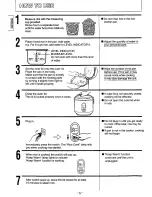 Preview for 6 page of Panasonic SRSH15PS - RICE COOKER-LOW P Operating Instructions Manual