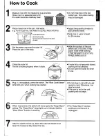Preview for 5 page of Panasonic SRTE15PS - RICE COOKER/STEAMER Operating Instructions Manual