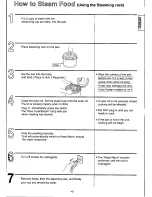 Предварительный просмотр 7 страницы Panasonic SRTE15PW - RICE COOKER/STEAMER Operating Instructions Manual