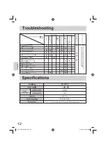 Предварительный просмотр 12 страницы Panasonic SRTEG18 Operating Instructions Manual