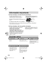 Предварительный просмотр 16 страницы Panasonic SRTEG18 Operating Instructions Manual