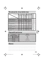 Предварительный просмотр 23 страницы Panasonic SRTEG18 Operating Instructions Manual