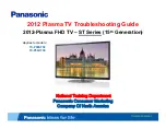 Preview for 1 page of Panasonic ST Series Troubleshooting Manual