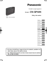 Предварительный просмотр 113 страницы Panasonic Strada CN-GP50N Important Information Manual