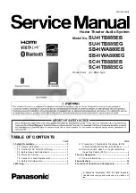 Panasonic SU-HTB885EB Service Manual preview