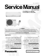 Panasonic SUPER DELUXE CS-XE9DKE Service Manual preview