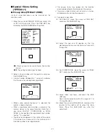 Preview for 27 page of Panasonic Super Dynamic II WV-CS854B Operating Instructions Manual