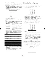Preview for 22 page of Panasonic Super Dynamic III WV-CS954 Operating Instructions Manual