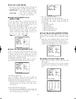 Preview for 31 page of Panasonic Super Dynamic III WV-CS954 Operating Instructions Manual