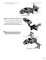 Предварительный просмотр 13 страницы Panasonic Super Dynamic III WV-CW380 Operating Instructions Manual