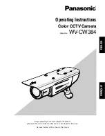 Preview for 1 page of Panasonic Super Dynamic III WV-CW384 Operating Instructions Manual