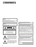Preview for 2 page of Panasonic Super Dynamic III WV-CW384 Operating Instructions Manual