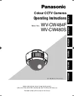 Preview for 1 page of Panasonic Super Dynamic III WV-CW480S Operating Instructions Manual