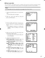 Preview for 27 page of Panasonic Super Dynamic III WV-CW480S Operating Instructions Manual