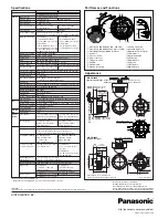 Предварительный просмотр 2 страницы Panasonic Super Dynamic III WV-CW480S Specification Sheet