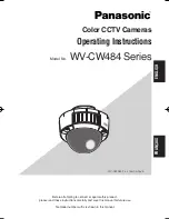 Предварительный просмотр 1 страницы Panasonic Super Dynamic III WV-CW484F Operating Instructions Manual