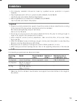 Preview for 13 page of Panasonic Super Dynamic III WV-CW484F Operating Instructions Manual