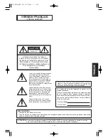 Preview for 109 page of Panasonic Super Dynamic III WV-CW960 Operating Instructions Manual