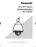 Preview for 1 page of Panasonic Super Dynamic III WV-CW964 Operating Instructions Manual