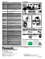 Предварительный просмотр 3 страницы Panasonic Super Dynamic III WV-CW964 Specifications