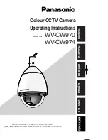 Preview for 1 page of Panasonic Super Dynamic III WV-CW974 Operating Instructions Manual