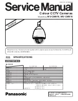 Предварительный просмотр 1 страницы Panasonic Super Dynamic III WV-CW974 Service Manual