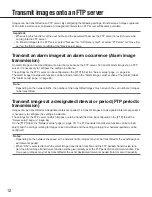 Preview for 12 page of Panasonic Super Dynamic III WV-NS202A Network Operating Instructions