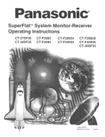 Предварительный просмотр 1 страницы Panasonic SuperFlat CT-32SF35 Operating Manual