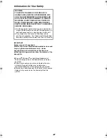 Preview for 2 page of Panasonic SV-AP10B Operating Instructions Manual