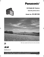 Panasonic SV-AV10 Operating Instructions Manual preview