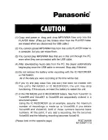 Preview for 7 page of Panasonic SV-MP30V Operating Instructions Manual