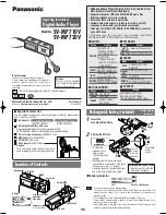 Preview for 1 page of Panasonic SV-MP710SV Operating Instructions Manual