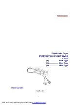 Panasonic SV-MP720VSG Service Manual preview