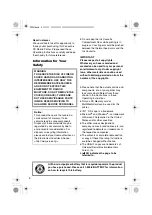 Preview for 4 page of Panasonic SV-P20 Operating Instructions Manual