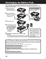 Preview for 16 page of Panasonic SV-PT1 Operating Instructions Manual