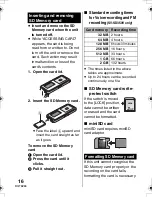 Preview for 16 page of Panasonic SV-SD300V Operating Instructions Manual